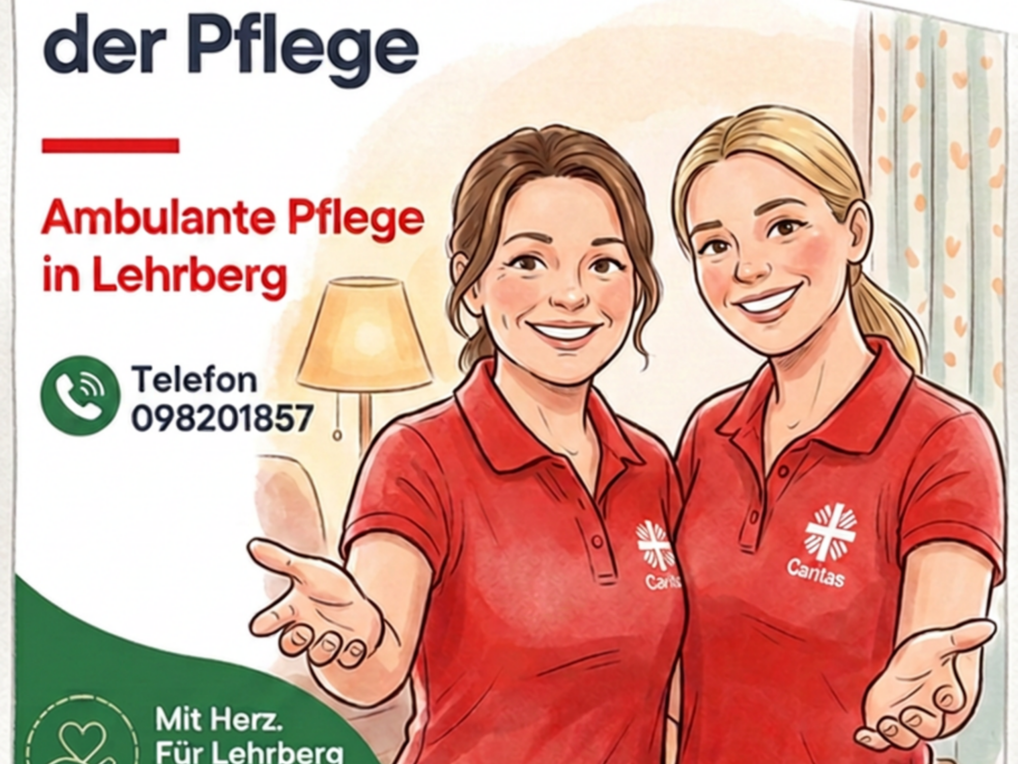 PFlege gesucht (c) Caritas Ansbach * KI generiert PFlege gesucht