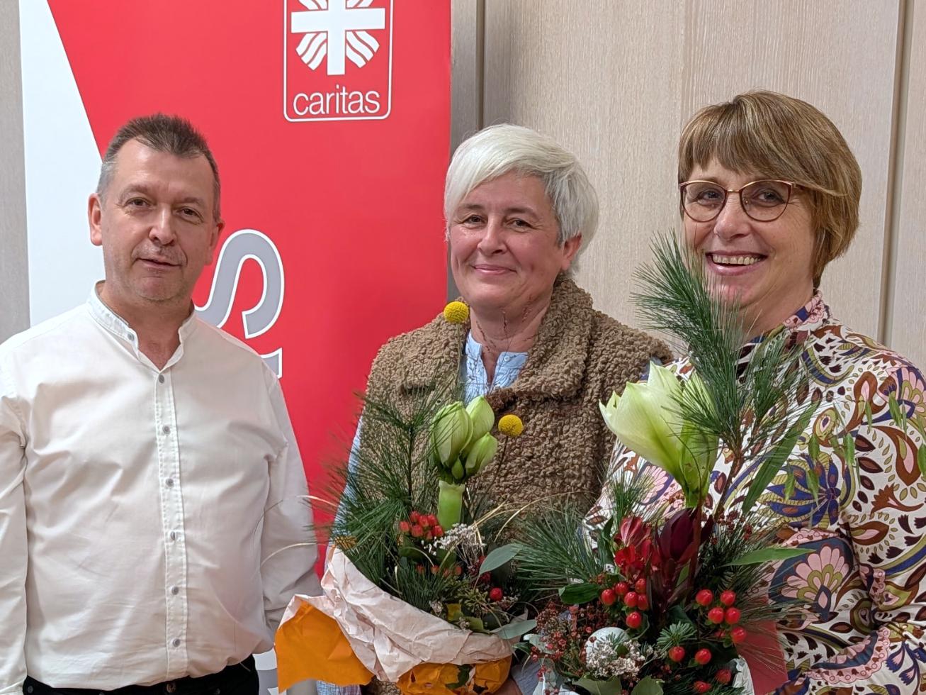 Dank für treue Jahre (c) Caritas Ansbach Dank für treue Jahre